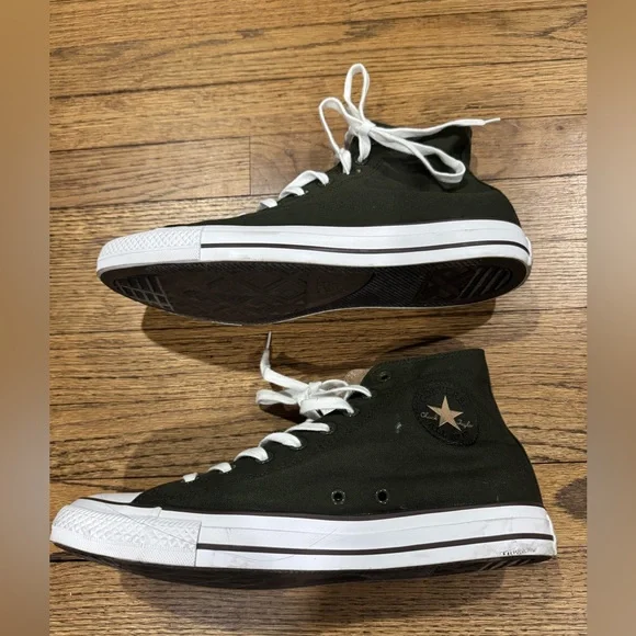 Converse All Star Utility Green/Teak/White Mens 10 Women’s 12 - Picture 9 of 15